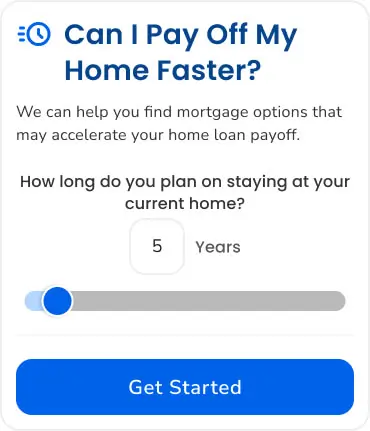 The Can I Pay My Home Faster section of Afordal’s client nurture App.